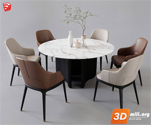 Dining Table Set Skp Files